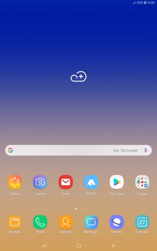 When the battery charging icon is displayed, charging is in progress.