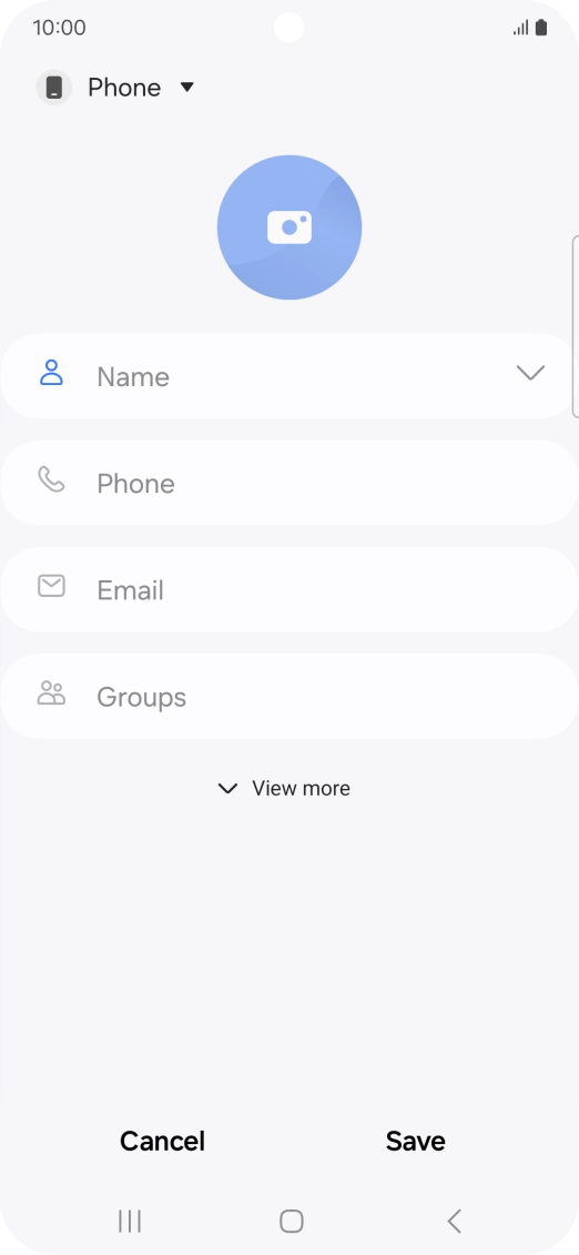 Press the address book drop down list.