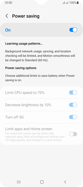 Press the Home key to return to the home screen.