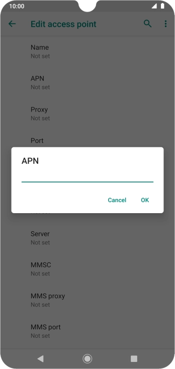 Key in eezone and press OK.