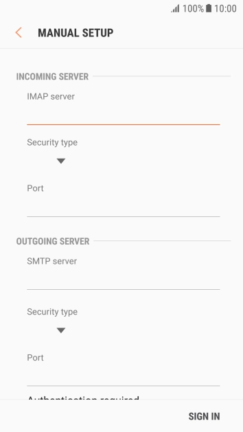 Press the drop down list below 
