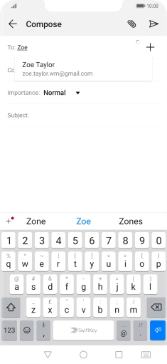 Press the required contact.