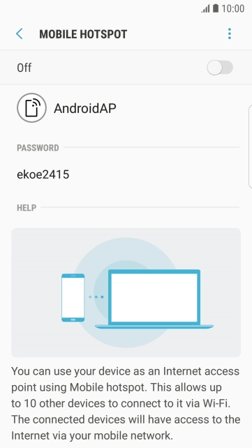 Press the menu icon.