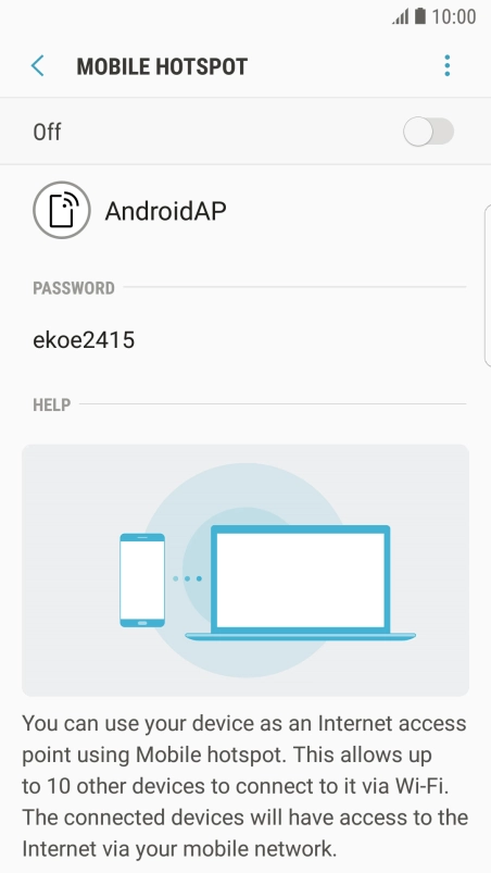 Press the menu icon.