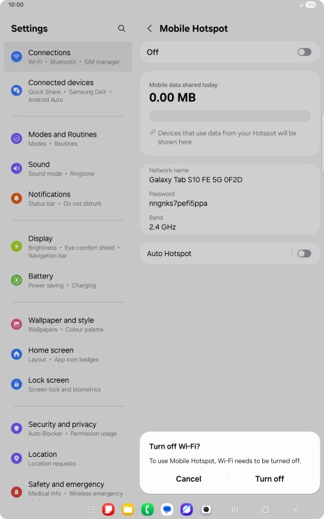 Press the Home key to return to the home screen.