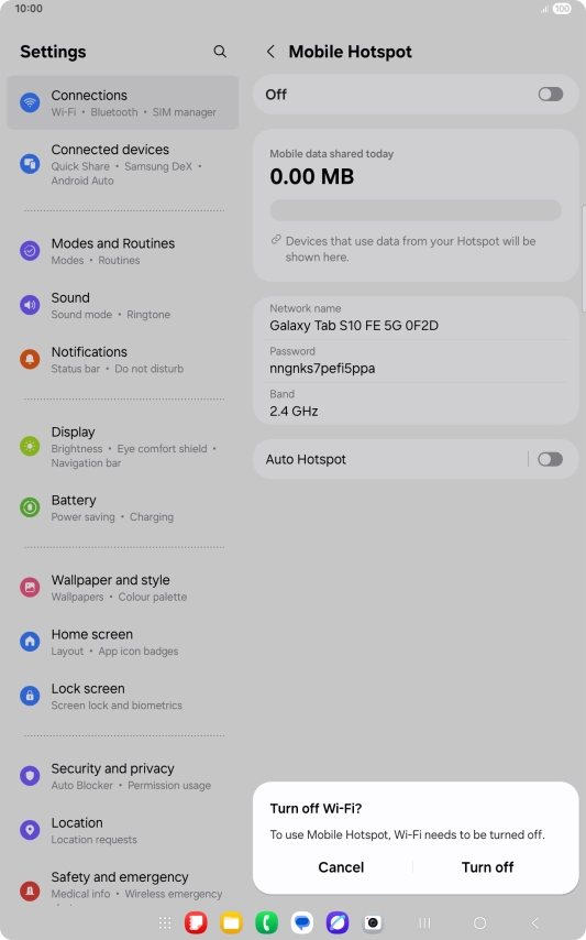 Press the Home key to return to the home screen.