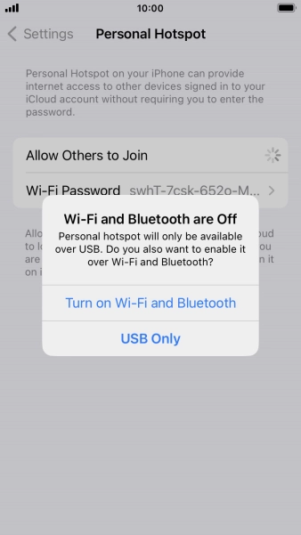 If Wi-Fi is turned off, press Turn on Wi-Fi and Bluetooth.
