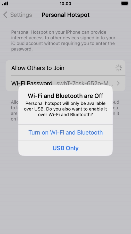 If Wi-Fi is turned off, press Turn on Wi-Fi and Bluetooth.