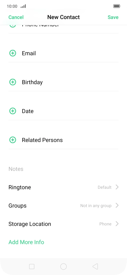 Press Storage Location.