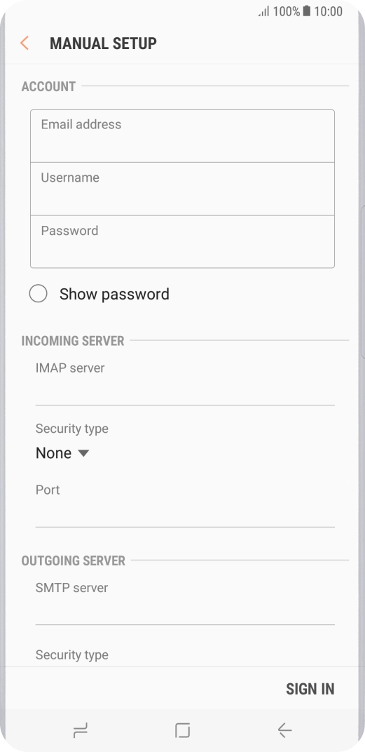 Press the field below 