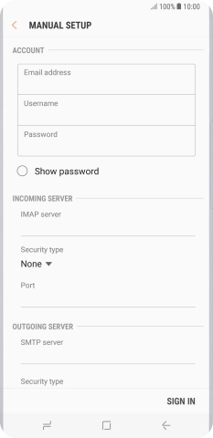 Press the field below 