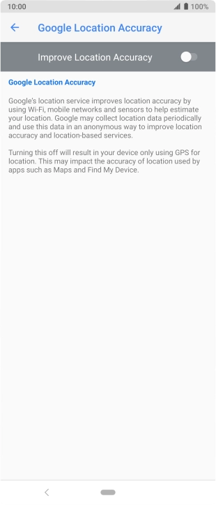 If you press the indicator next to 