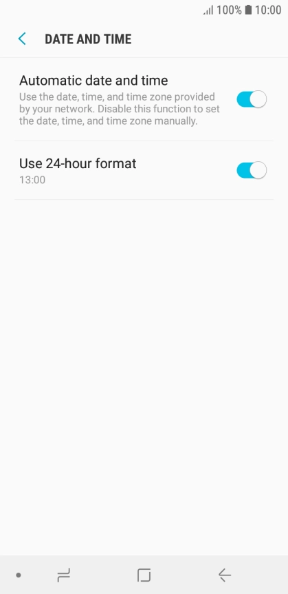 Press the Home key to return to the home screen.