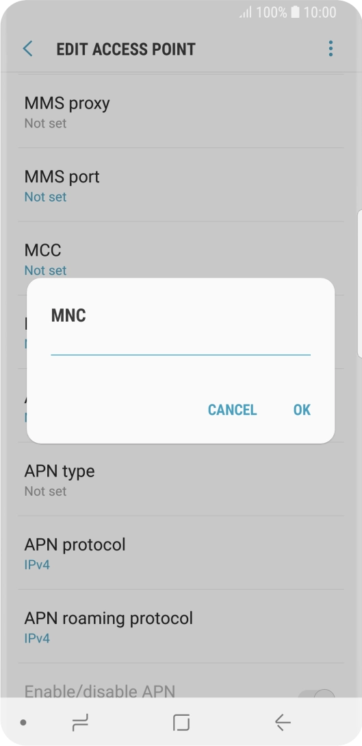 Key in 33 and press OK.