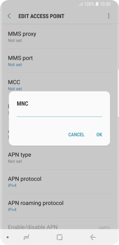 Key in 33 and press OK.