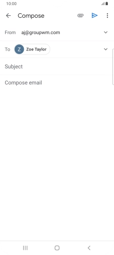 Press Subject and key in the required subject.