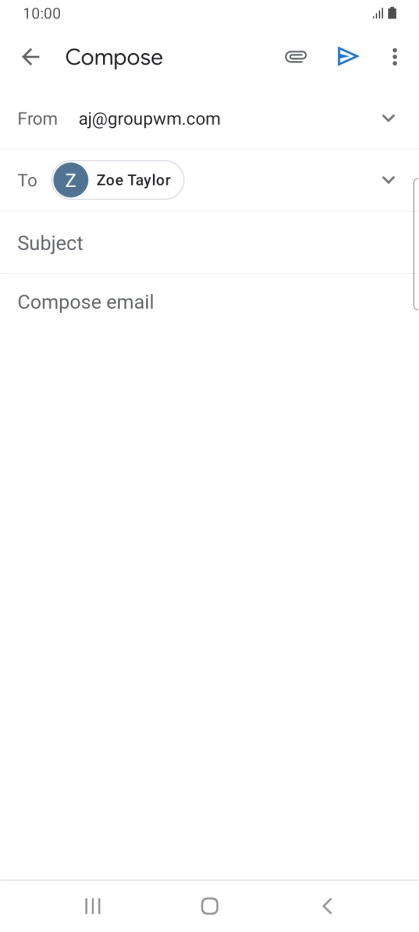Press Subject and key in the required subject.