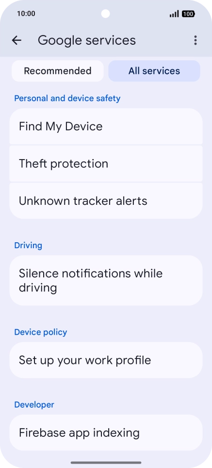 Press Find My Device.