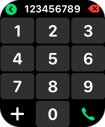 Key in the required number and press the call icon.