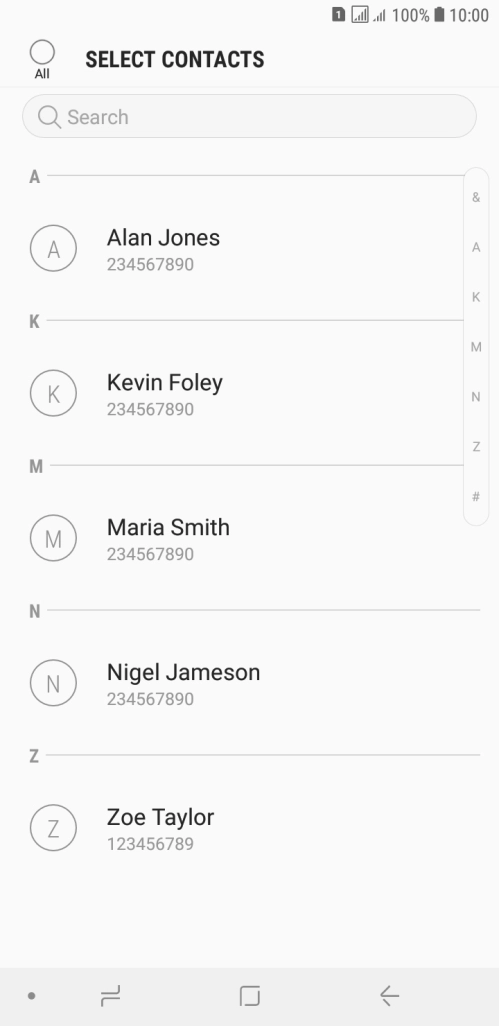 Press the field above 