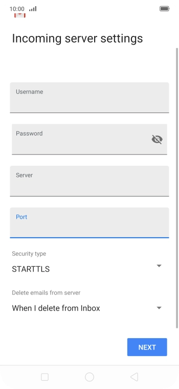 Press the drop down list below 
