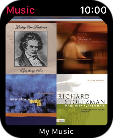 Slide your finger downwards starting from the top of the screen to see the menu.