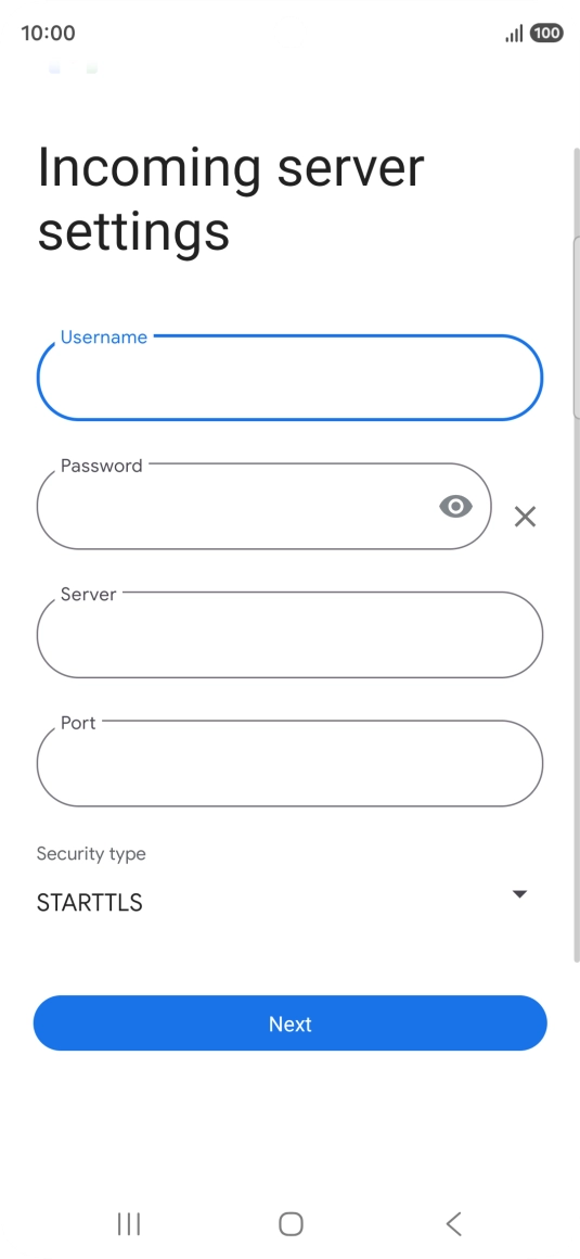 Press the field below 