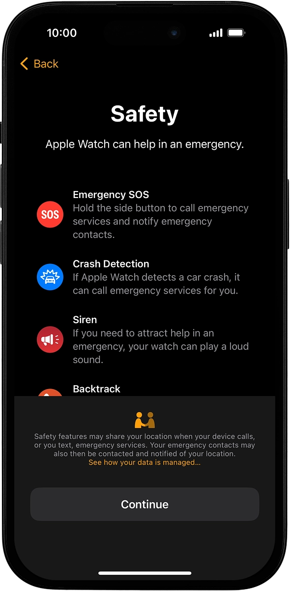 On your phone: Press Continue.