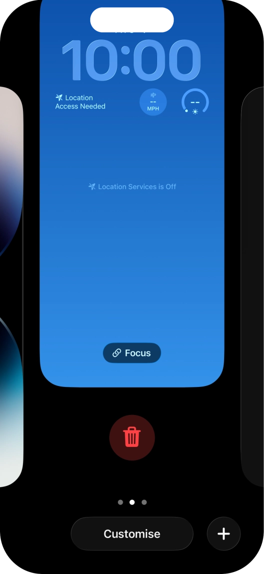 Press the delete icon.