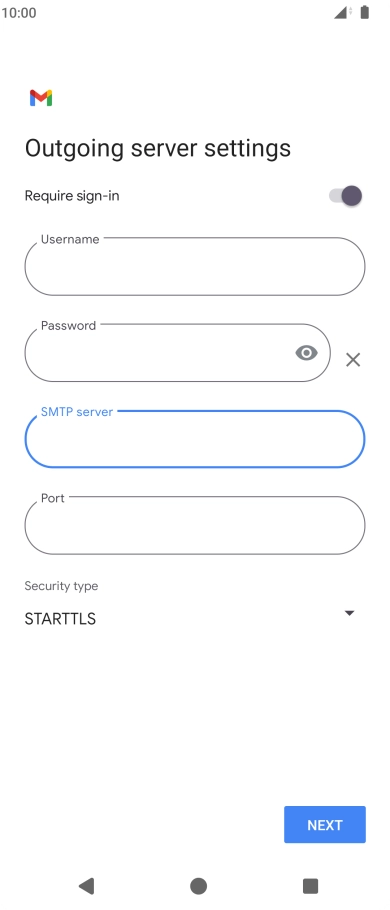 Press the field below 