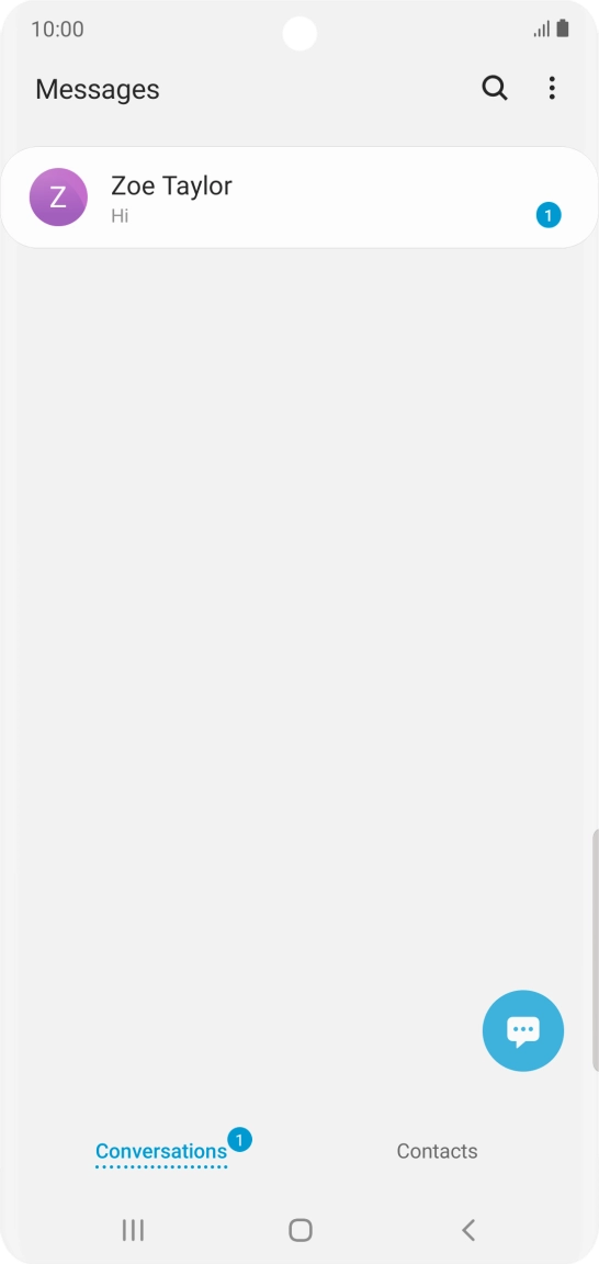 Press the new message icon.