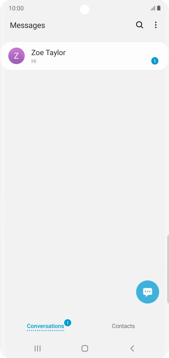 Press the new message icon.