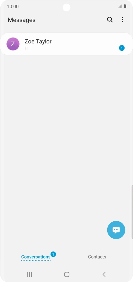 Press the new message icon.