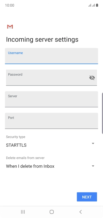 Press the field below 