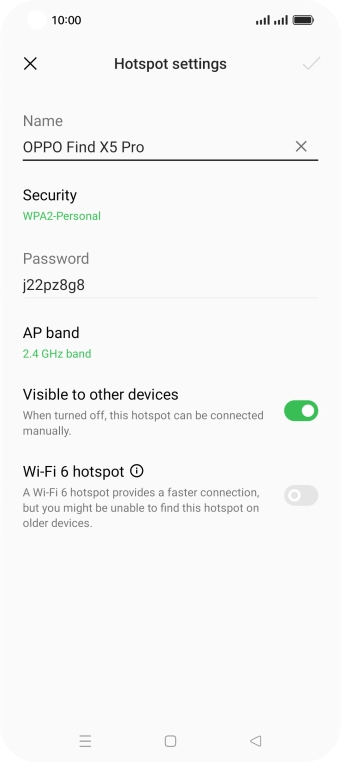 Press the field below 