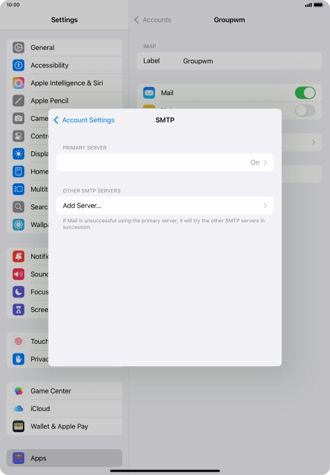 Press the field below 