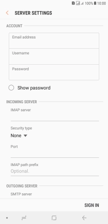 Press the field below 