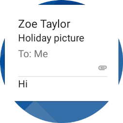 Slide your finger left on the screen.