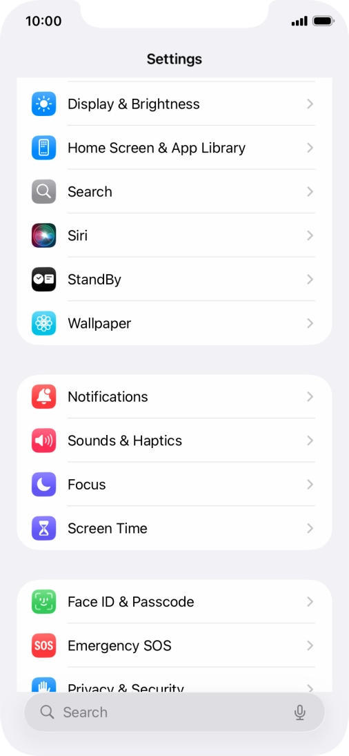 Press Display & Brightness.