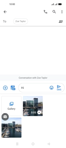 Press Gallery and go to the required folder.