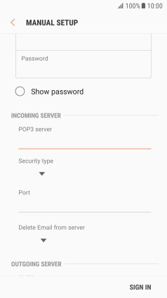 Press the drop down list below 
