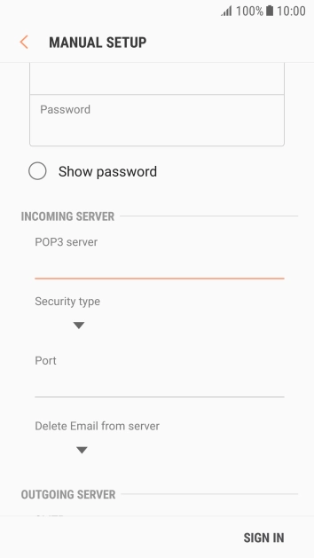 Press the drop down list below 