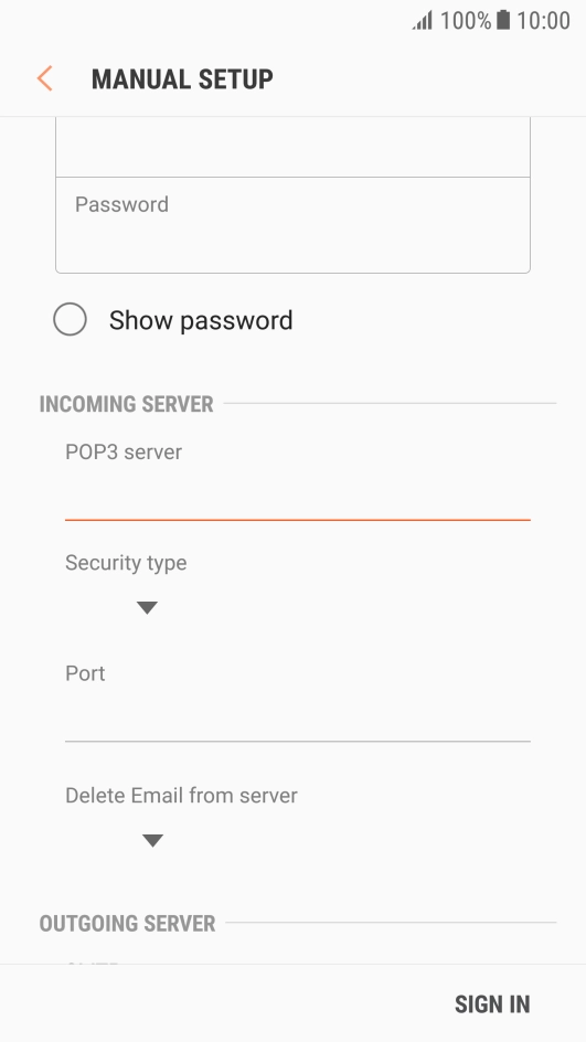 Press the drop down list below 