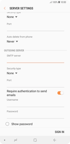 Press the drop down list below 