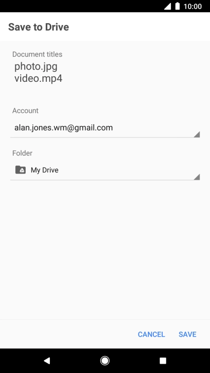 Press the field below 