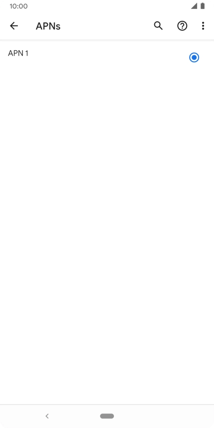 Press the menu icon.