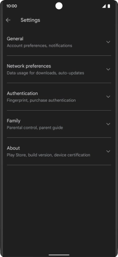 Press Network preferences .