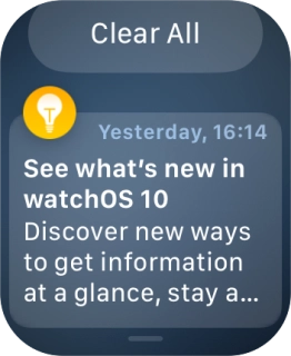 Press the required notification to open it.