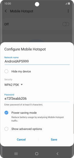 Press the field below 
