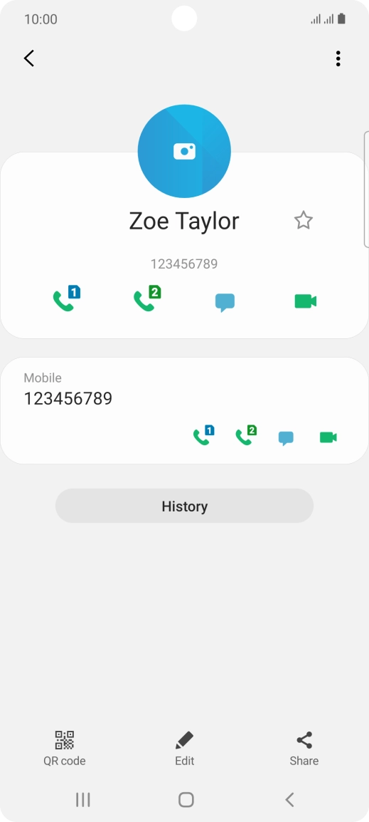 Press the Home key to return to the home screen.